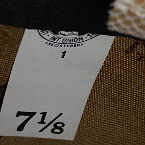 Vtg Stetson Fedora 1960s-Era Khaki Water Resistant Canvas Dick Tracy Hat 7 1/8 - Picture 11 of 11